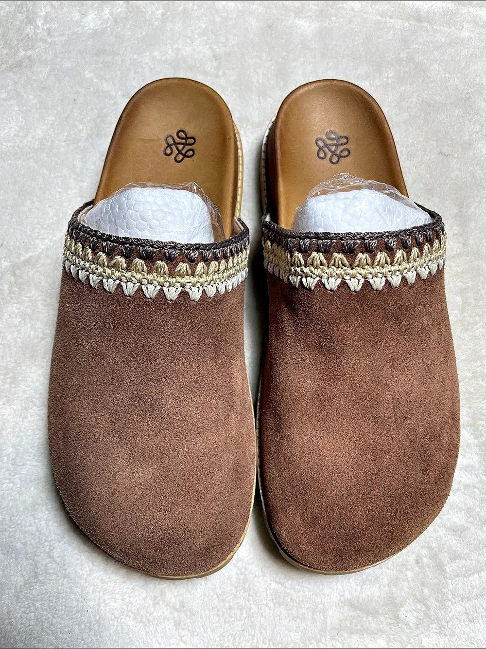The Sak Bolinas Clog Brown Leather Mules US 10